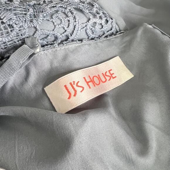 JJs House A-Line V-neck Knee-Length Chiffon Lace Bridesmaid Dress Size 8 NWT - Picture 8 of 11